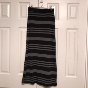 Striped maxi skirt